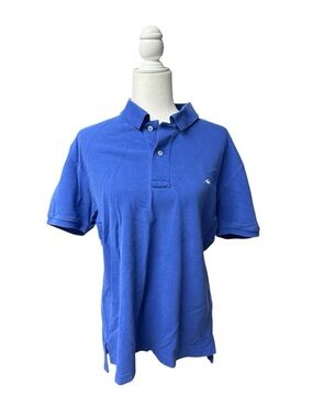 Southern Tide Men's M blue skipjack Polo Shirt cotton blend preppy golf casual